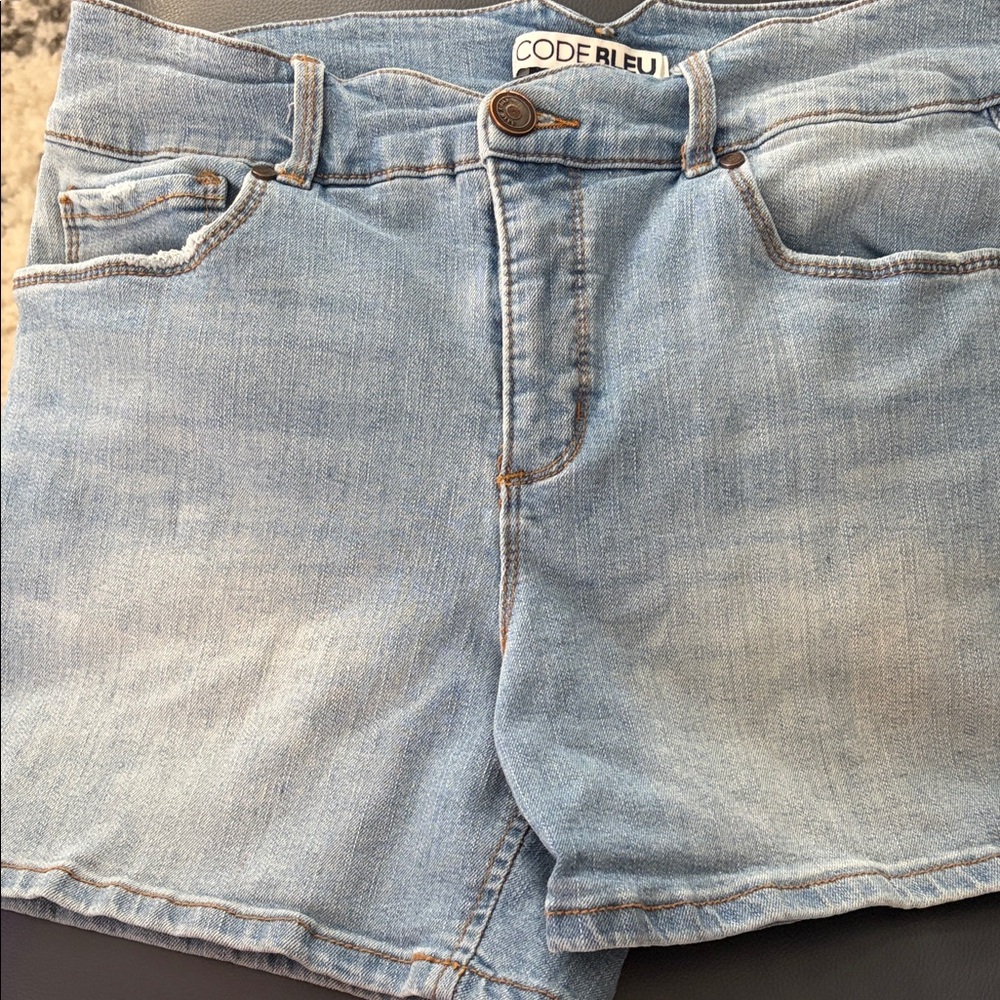Code Bleu Sky Blue Casual Shorts